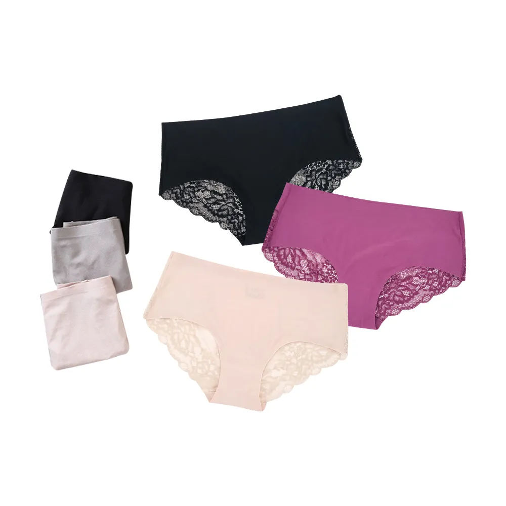 【3入】蕾絲性感內褲 女低腰情趣無痕三角褲 歷史價格詳細信息