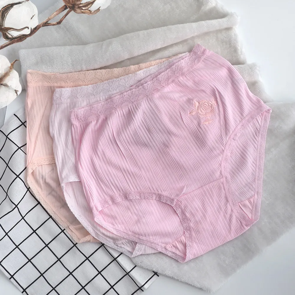 大尺碼女內褲2XL4XL 純棉蕾絲邊女內褲 高腰收腹女士內褲 大碼女內褲 加大尺碼內褲 00公斤女內褲~CoCo服飾 歷史價格詳細信息