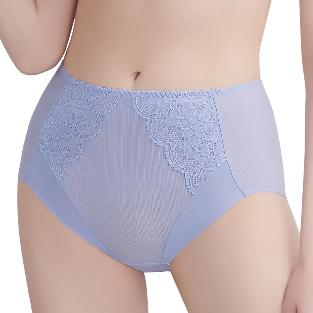 【思薇爾】沁涼Bra系列L-3XL蕾絲高腰三角女內褲(黑色) 歷史價格詳細信息