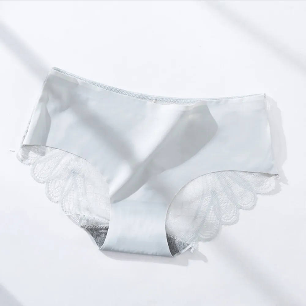 石墨烯抗菌冰絲無痕蕾絲女內褲 白色 歷史價格詳細信息
