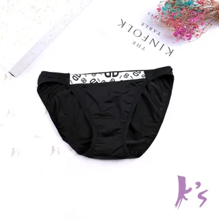 【K’s 凱恩絲】有氧蠶絲涼爽滑布黑色字母款低腰女內褲 歷史價格詳細信息
