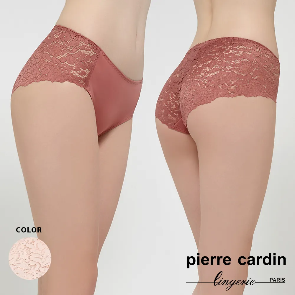 【pierre cardin 皮爾卡登女性內衣】花影蕾絲美臀平口褲-米黃 歷史價格詳細信息