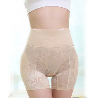 狐狸姬，M-2XL竟美高腰蕾絲瞬間俏臀四角假屁股美體有加大-單褲(膚) 歷史價格詳細信息