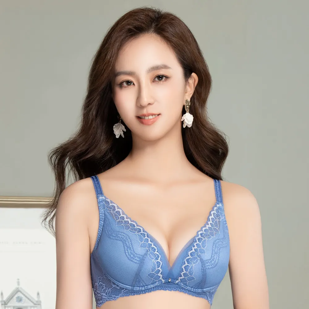 【思薇爾】撩波永生花系列連身蕾絲性感小夜衣(雷根藍) 歷史價格詳細信息