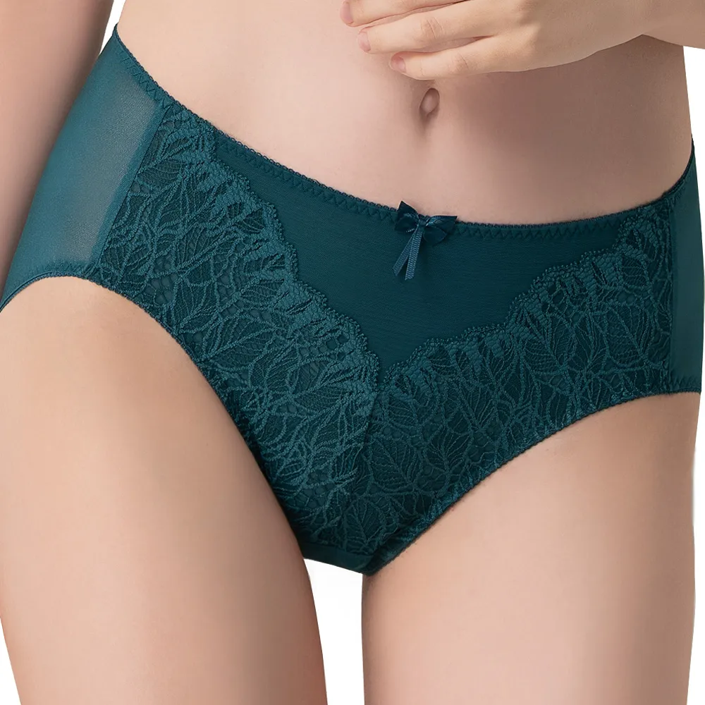 【思薇爾】挺美力系列M-3XL蕾絲中腰三角內褲(風靡綠) 歷史價格詳細信息