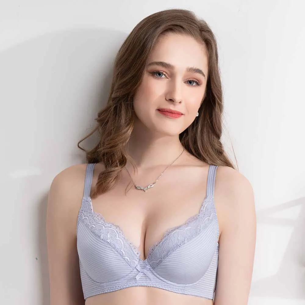 【思薇爾】沁涼Bra系列B-F罩軟鋼圈蕾絲包覆內衣(堇草紫) 歷史價格詳細信息