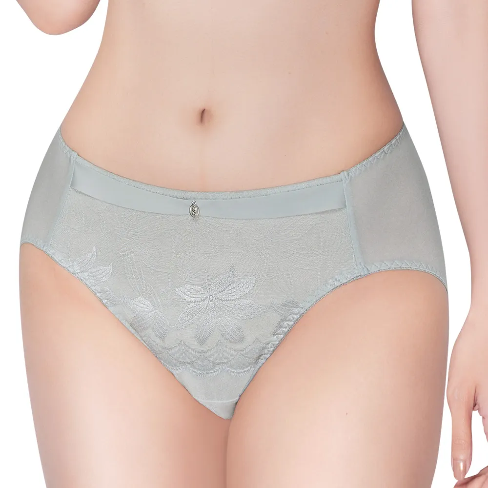 【思薇爾】挺美力系列M-3XL蕾絲中腰三角內褲(風靡綠) 歷史價格詳細信息