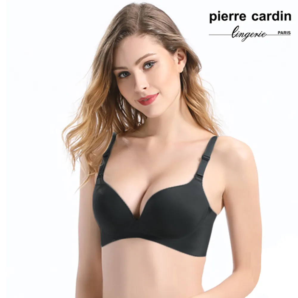 【Pierre Cardin皮爾卡登】B/C罩 極簡無痕軟墊內衣(單件-黑) 歷史價格詳細信息