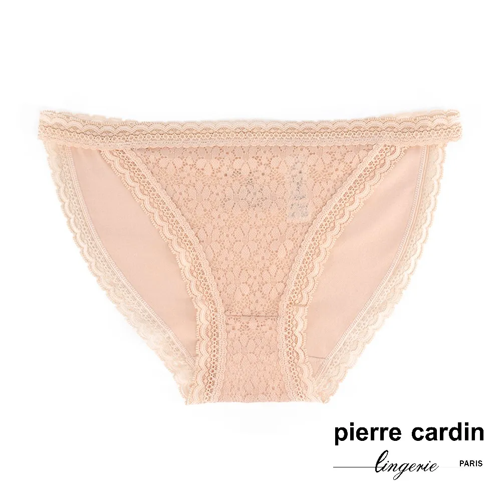 【pierre cardin 皮爾卡登女性內衣】小花蕾絲花邊棉質平口褲 歷史價格詳細信息
