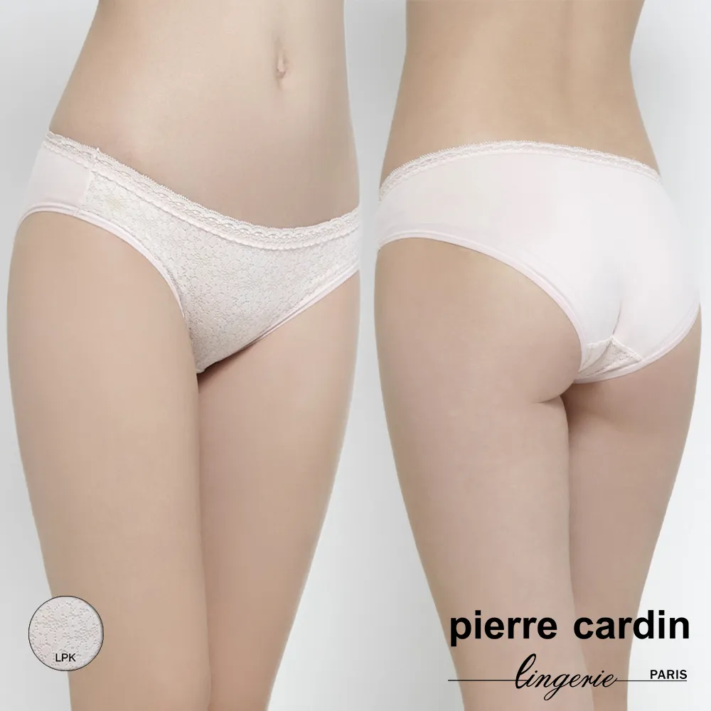【pierre cardin 皮爾卡登女性內衣】小花蕾絲花邊棉質平口褲 歷史價格詳細信息
