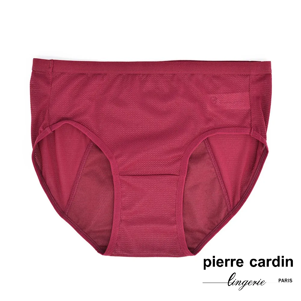 【pierre cardin 皮爾卡登女性內衣】素色網眼生理內褲-黑 歷史價格詳細信息