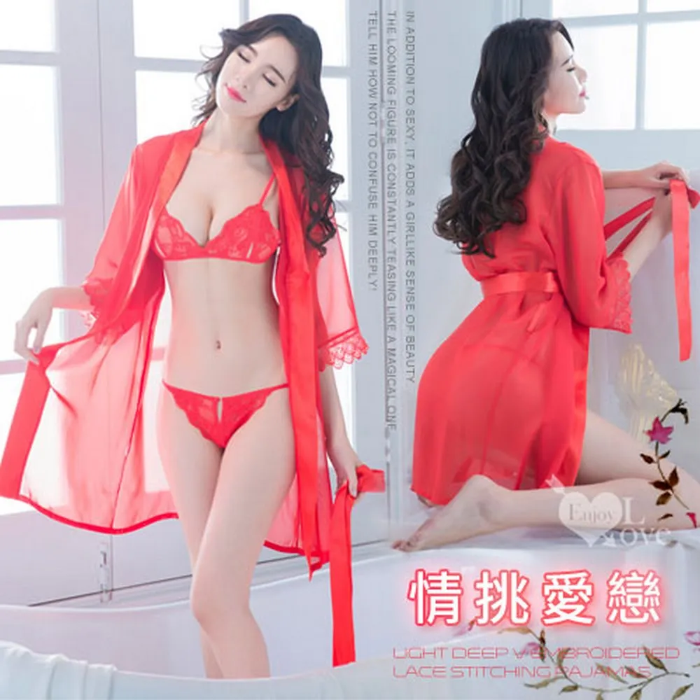 【亞柏林】迷情愛戀！蕾絲緹花小蓋袖透膚睡衣(531334) 歷史價格詳細信息