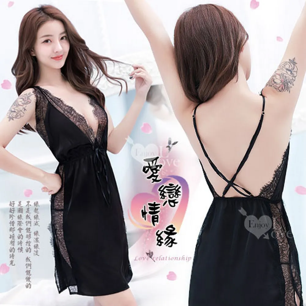 【亞柏林】迷情愛戀！蕾絲緹花小蓋袖透膚睡衣(531334) 歷史價格詳細信息