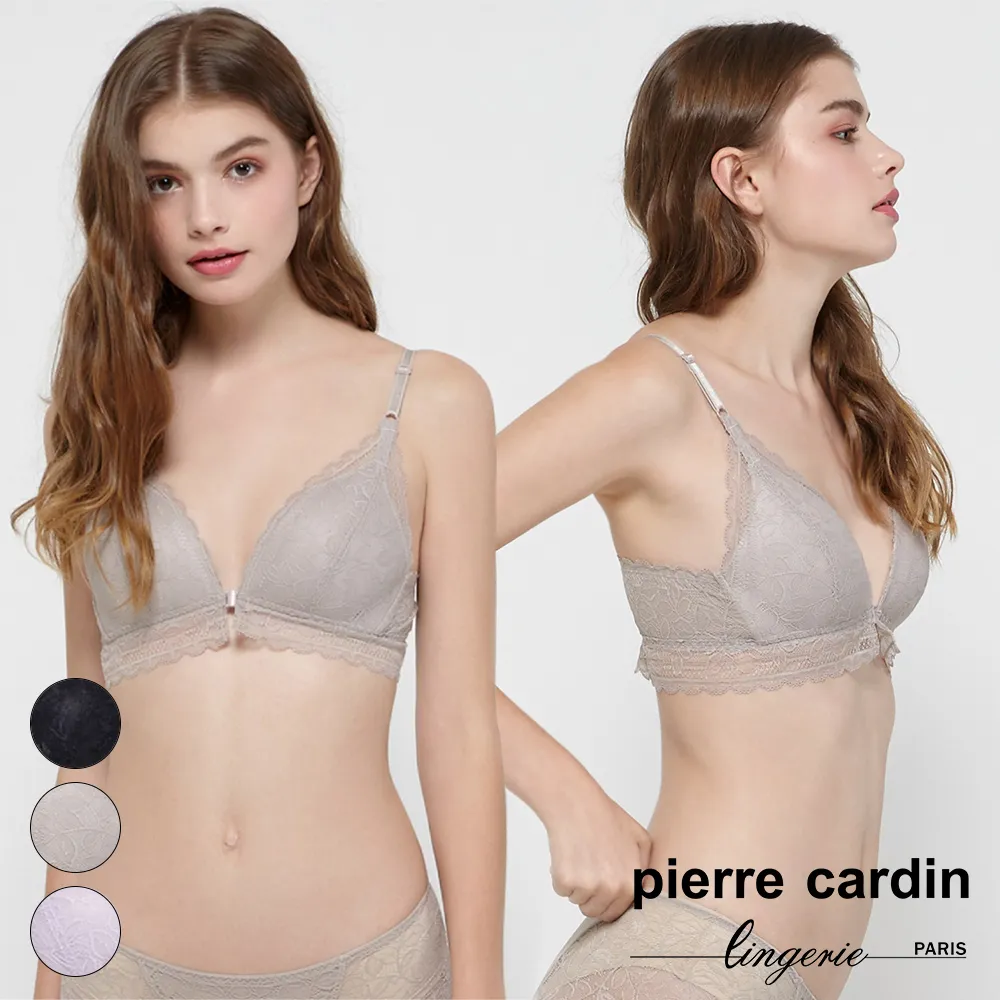 【pierre cardin 皮爾卡登女性內衣】法式蕾絲條三角比基尼內衣-灰 歷史價格詳細信息