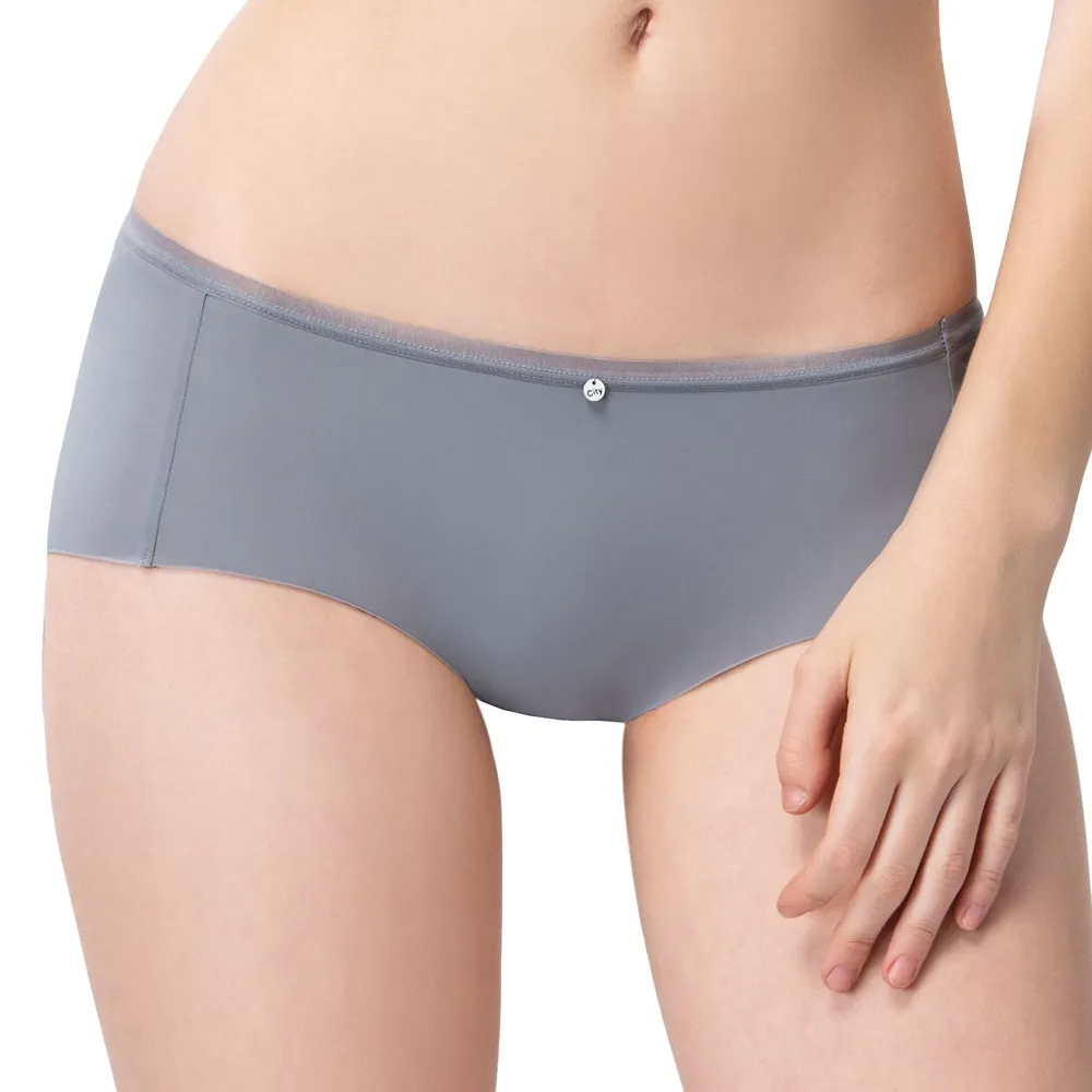 【思薇爾】嗨Q Bra系列M-XL素面無痕低腰平口內褲(丹寧藍) 歷史價格詳細信息