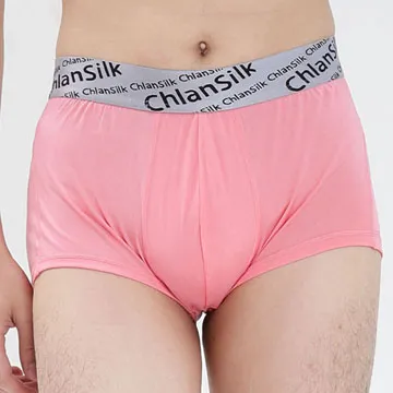闕蘭絹100%蠶絲紳士品格白廠絲男平口褲-粉紅 歷史價格詳細信息