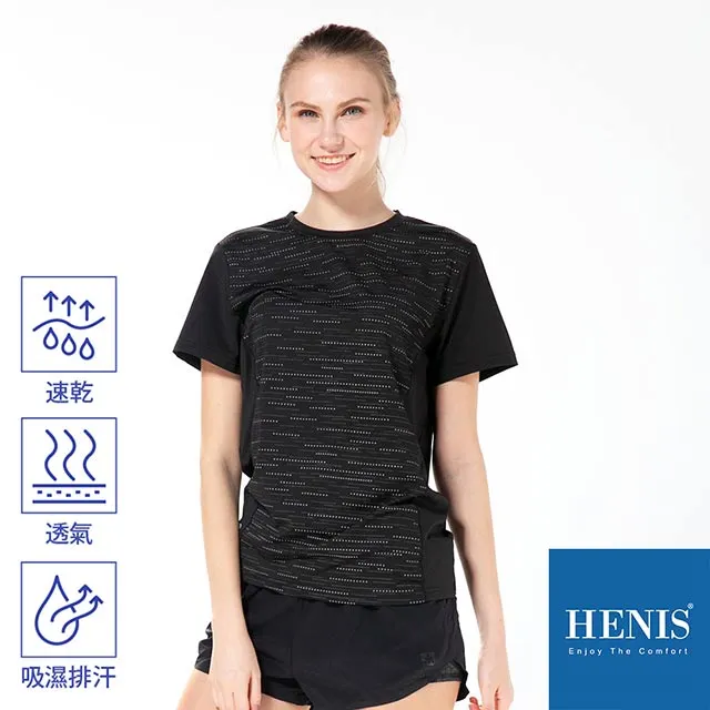 【HENIS】夜間反光亮點 細孔網眼 透氣機能衣(黑) 價格比較,價格查詢,歷史價格詳細信息