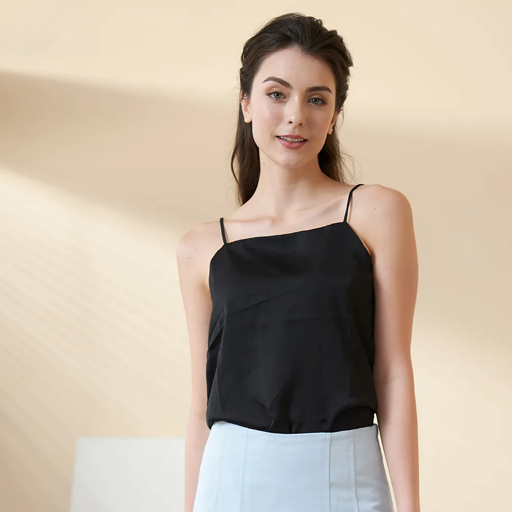 黑色一字領細小吊帶背心女夏2024新款帶胸墊美背內搭打底抹胸上衣 歷史價格詳細信息