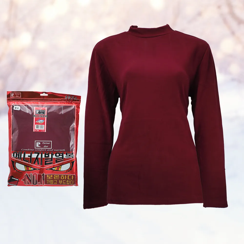 女德絨半高領厚保暖衣-K280-紫紅色 價格比較,價格查詢,歷史價格詳細信息