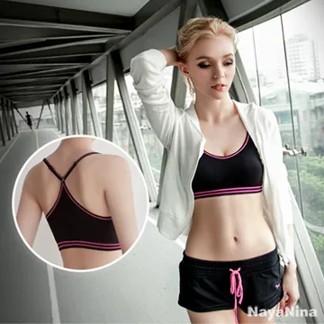【Naya Nina】玩色！中度Y字美背運動內衣S-XL(桃粉) 歷史價格詳細信息