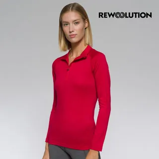 【Rewoolution】女LINDSEY 190g長袖半開襟[寶石紅] 羊毛衣 半開襟 登山必備| REJB2WC90205 歷史價格詳細信息