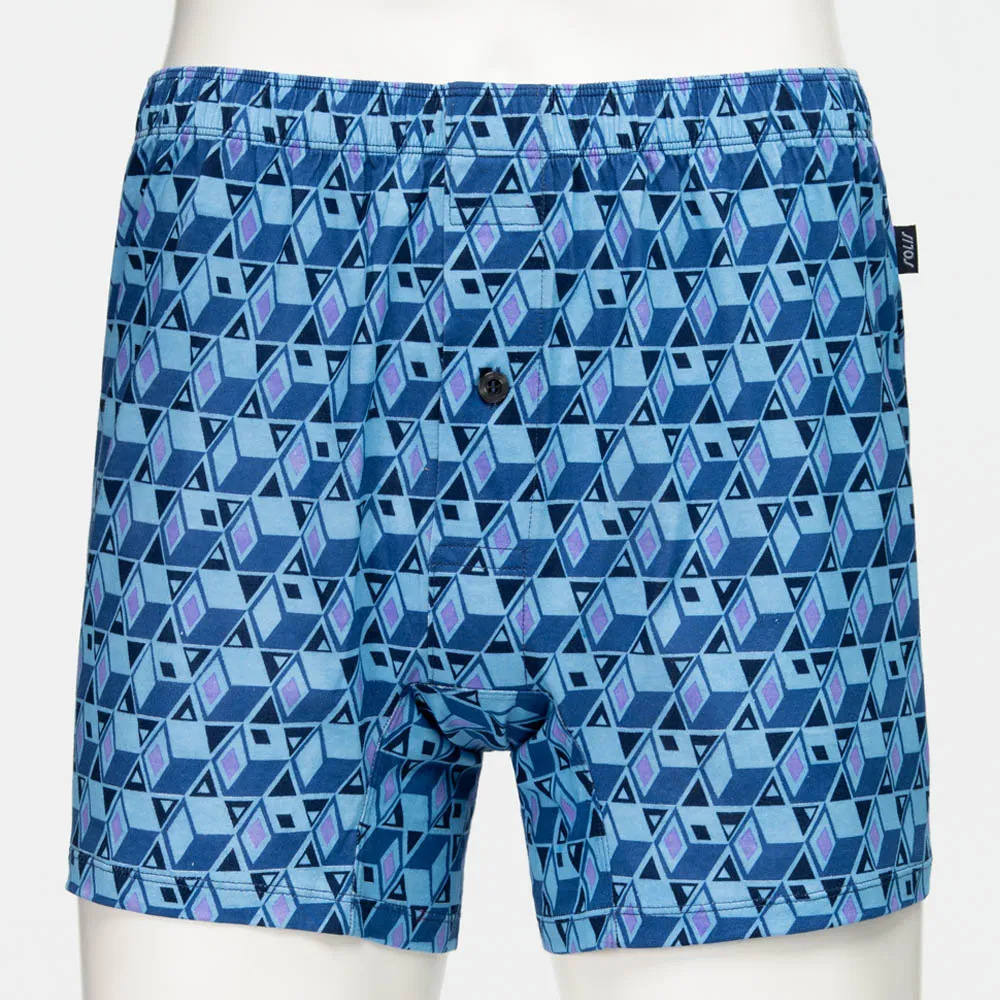 SOLIS 菱格世代 系列 M-XXL 寬鬆 印花 四角 男內褲 (極地藍) 歷史價格詳細信息