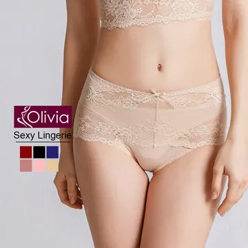 【Olivia】性感蕾絲無痕中腰三角內褲(酒紅) 歷史價格詳細信息