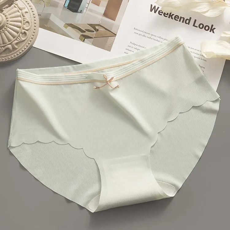 【STizi 史堤茲】(3入組)女士內褲 無痕冰絲內褲 舒適透氣 不夾臀裸感三角褲(豆沙粉) 歷史價格詳細信息