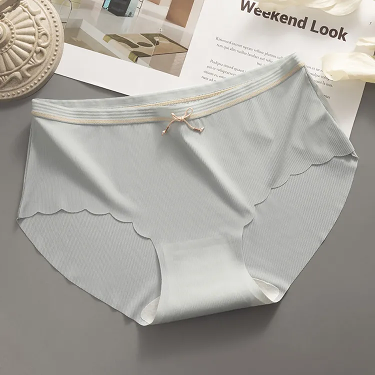 【STizi 史堤茲】(3入組)女士內褲 無痕冰絲內褲 舒適透氣 不夾臀裸感三角褲(豆沙粉) 歷史價格詳細信息