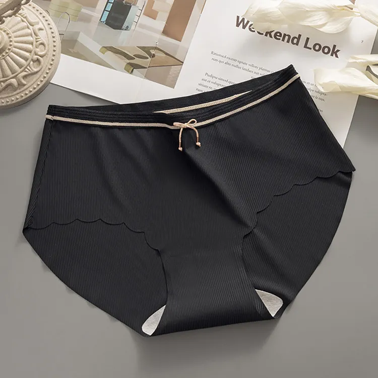 【STizi 史堤茲】(3入組)女士內褲 無痕冰絲內褲 舒適透氣 不夾臀裸感三角褲(豆沙粉) 歷史價格詳細信息