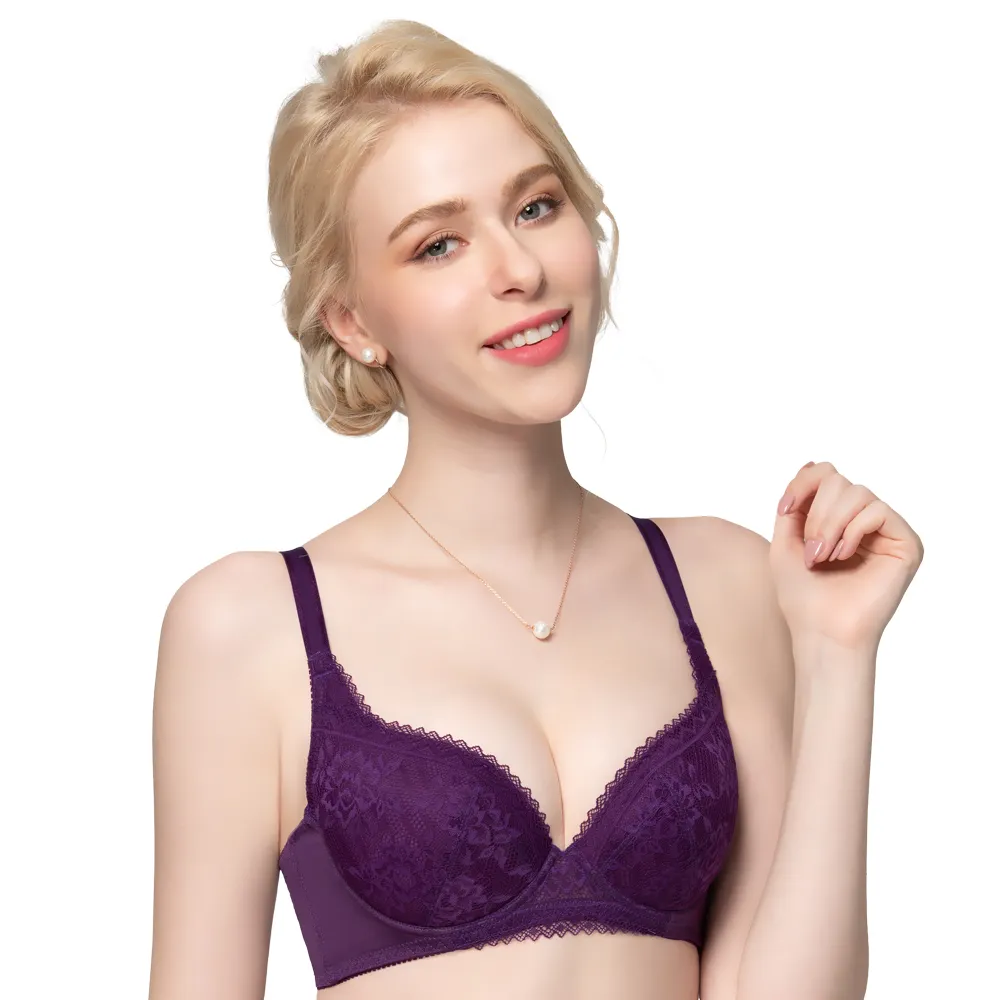 【思薇爾】花思系列B-E罩蕾絲包覆女內衣(月荷紫) 歷史價格詳細信息