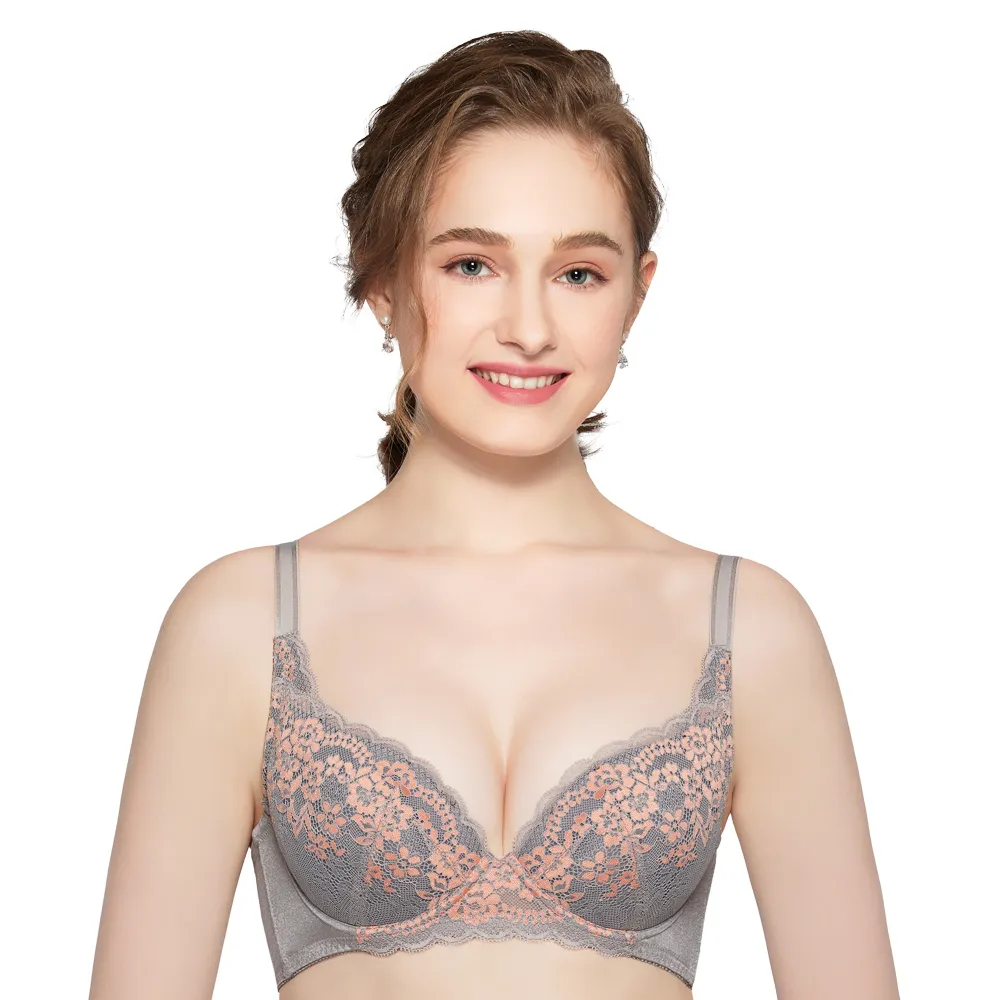 【思薇爾】花悅系列M-XXL蕾絲中腰三角女內褲(石雲灰) 歷史價格詳細信息