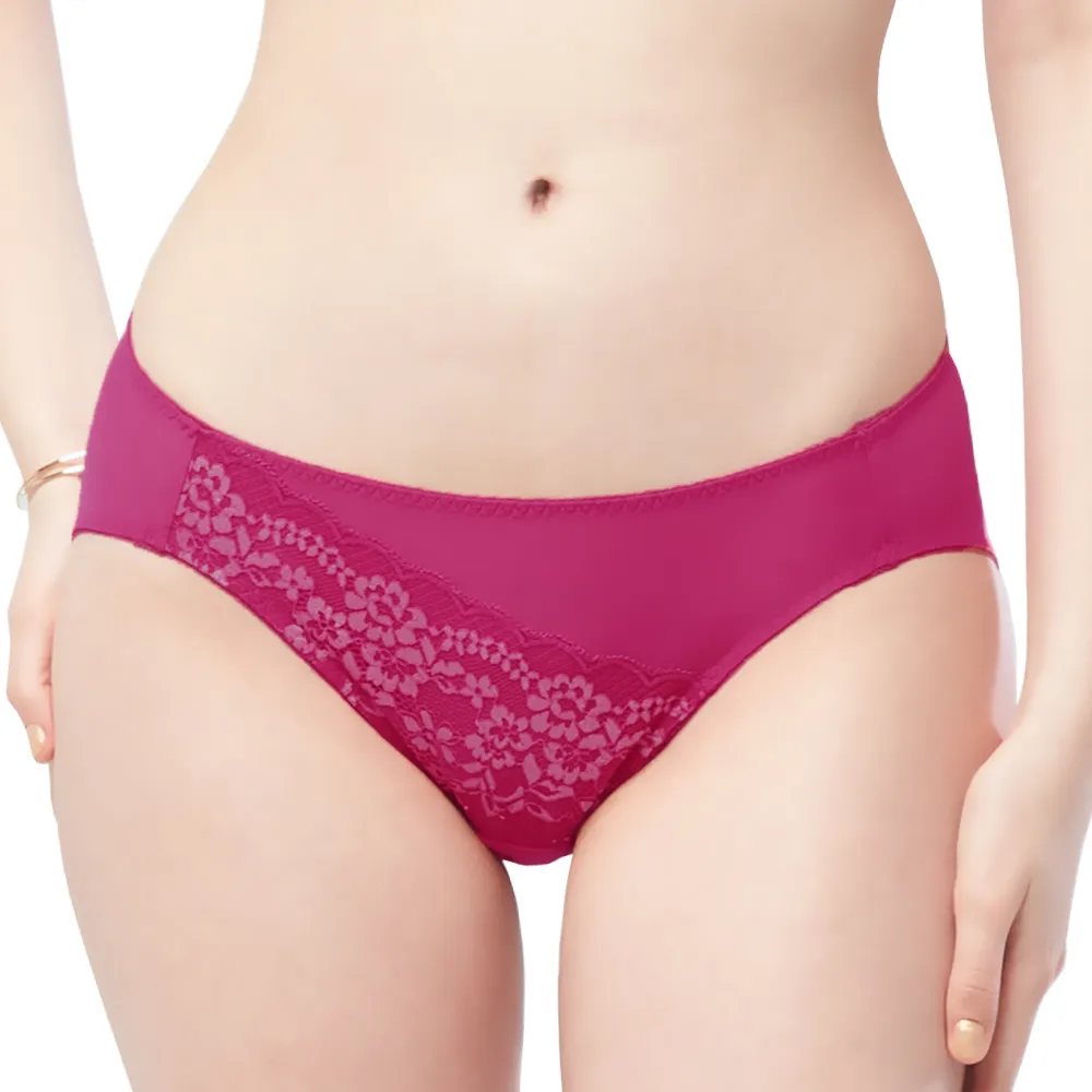 【思薇爾】花思系列M-XL蕾絲低腰三角女內褲(月荷紫) 歷史價格詳細信息
