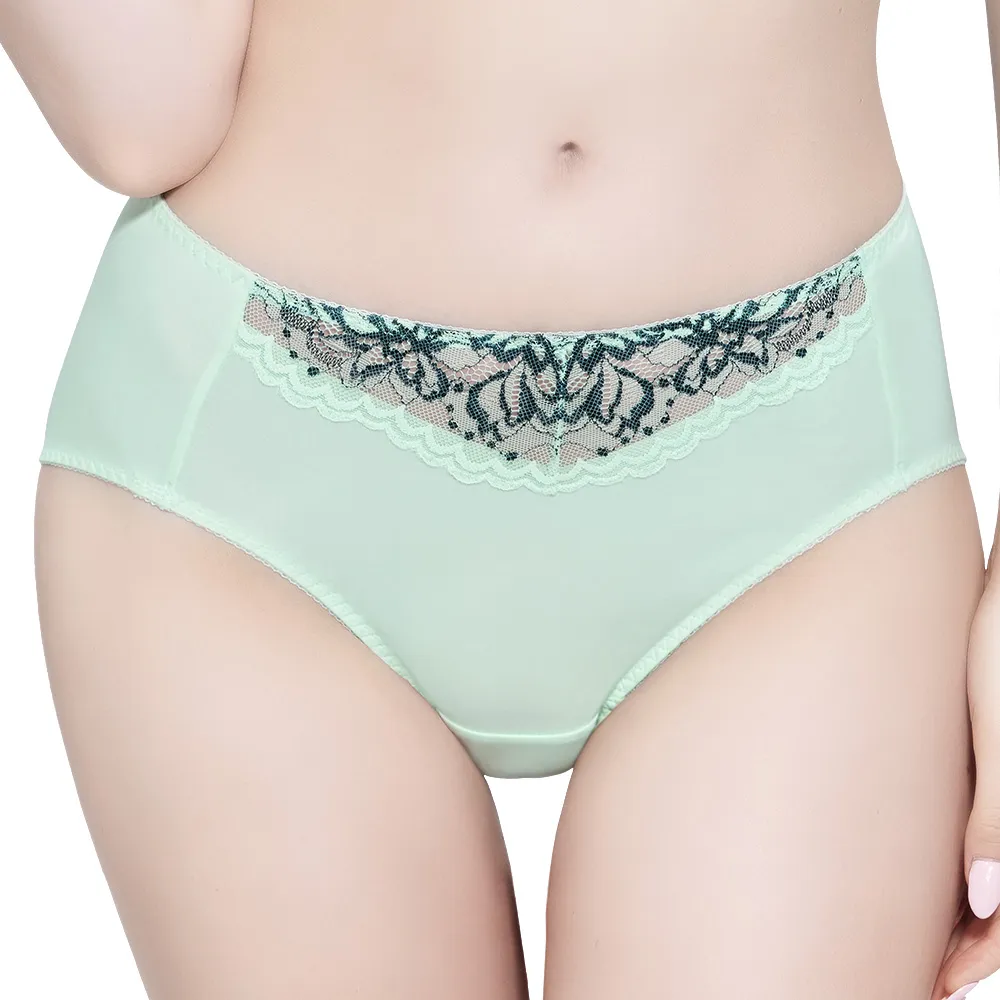 【思薇爾】花思系列M-XXL蕾絲中腰三角女內褲(月荷紫) 歷史價格詳細信息