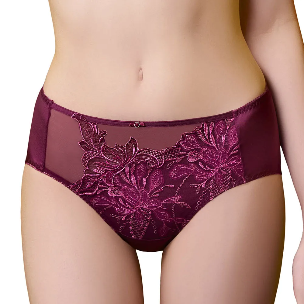 【思薇爾】浮花金萃系列B-E罩軟鋼圈蕾絲刺繡集中包覆女內衣(魅紫紅) 歷史價格詳細信息