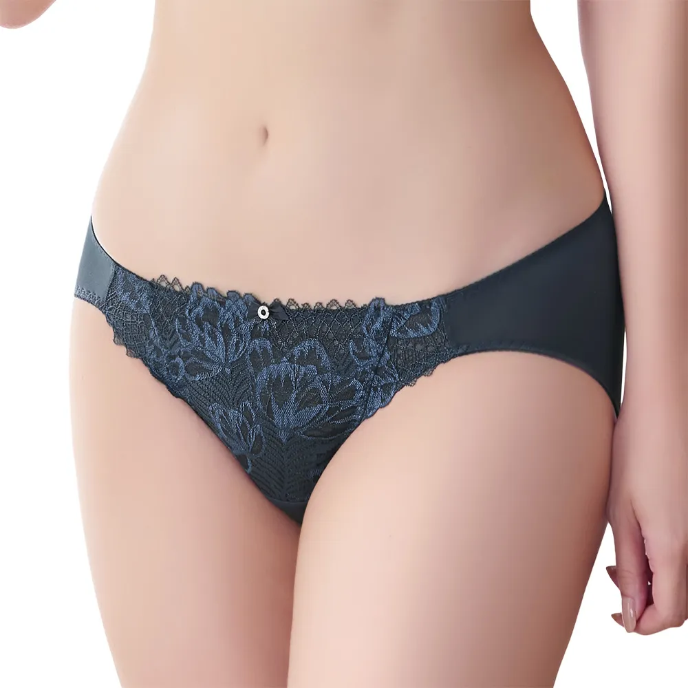 【思薇爾】撩波香雪蘭系列D-F罩涼感蕾絲集中包覆女內衣(幽影藍) 歷史價格詳細信息