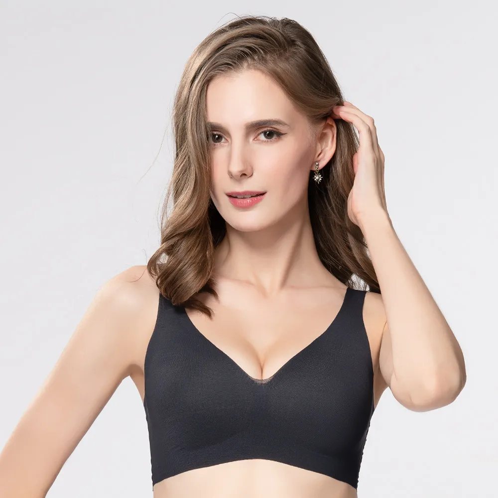 【思薇爾】Smart body系列M-XL無鋼圈素面無痕短背心(黑色) 歷史價格詳細信息