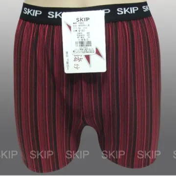 SKIP四季織精品**鍺條紋男加長平口褲**綠 歷史價格詳細信息