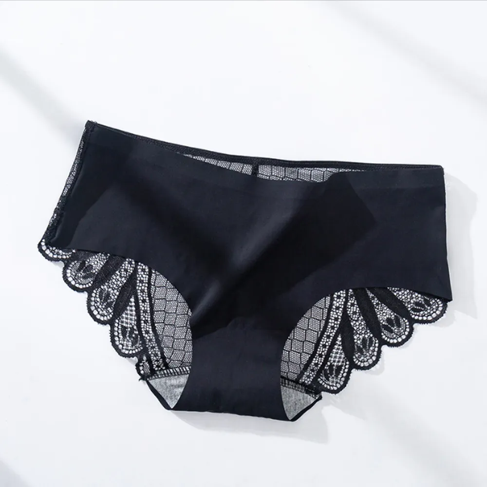 石墨烯抗菌冰絲無痕蕾絲女內褲 白色 歷史價格詳細信息