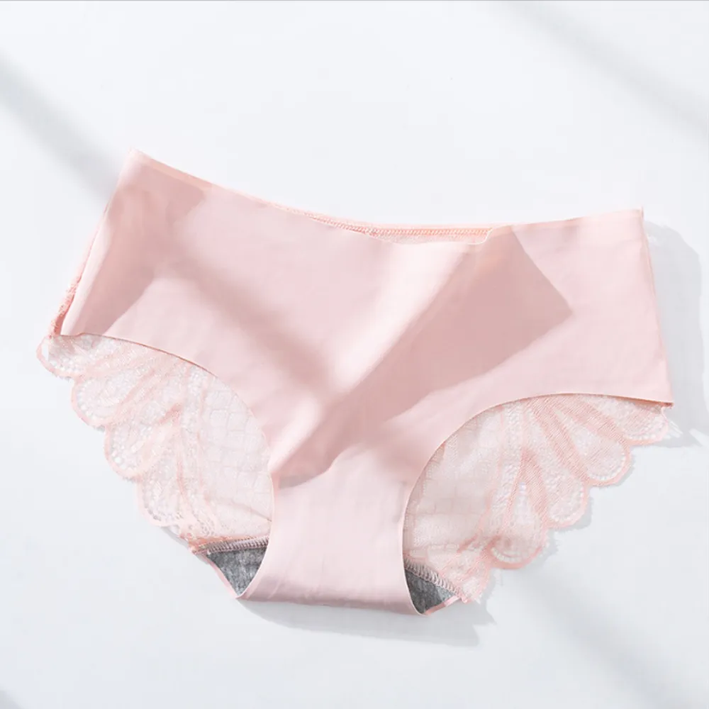 石墨烯抗菌冰絲無痕蕾絲女內褲 白色 歷史價格詳細信息