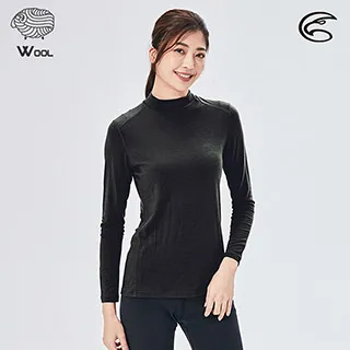 ADISI 女美麗諾混紡羊毛圓領彈性保暖衣AU2021031【濃墨黑】(S-XL) / 抗靜電 抑菌消臭 透氣 發熱衣 歷史價格詳細信息