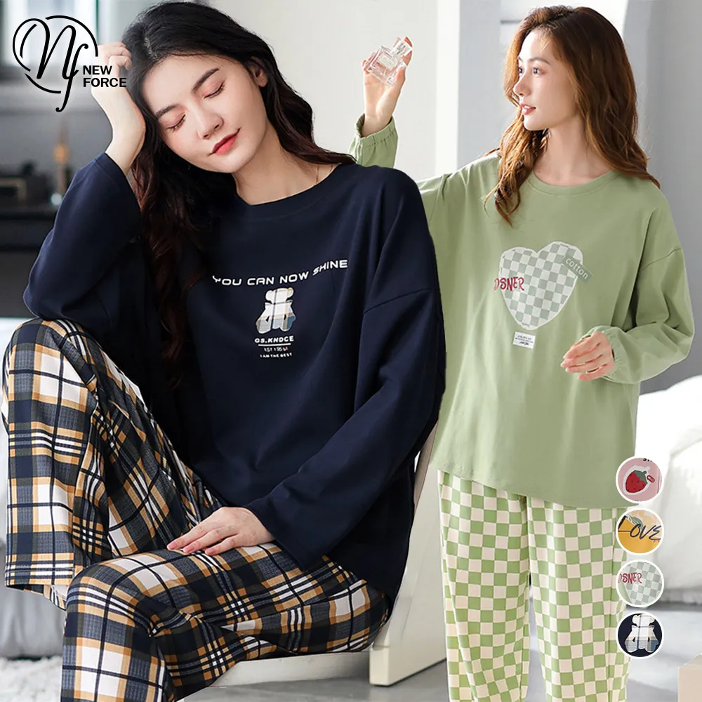 【NEW FORCE】 甜心花漾寬鬆舒適居家睡裙-四色可選 歷史價格詳細信息