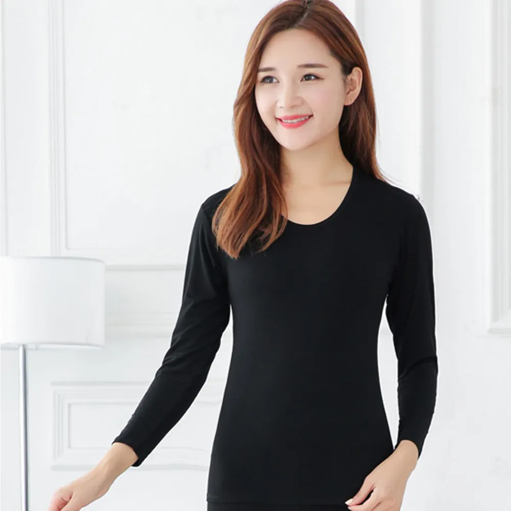 輕磨毛暖暖發熱衣(黑色_立領_女款) 歷史價格詳細信息