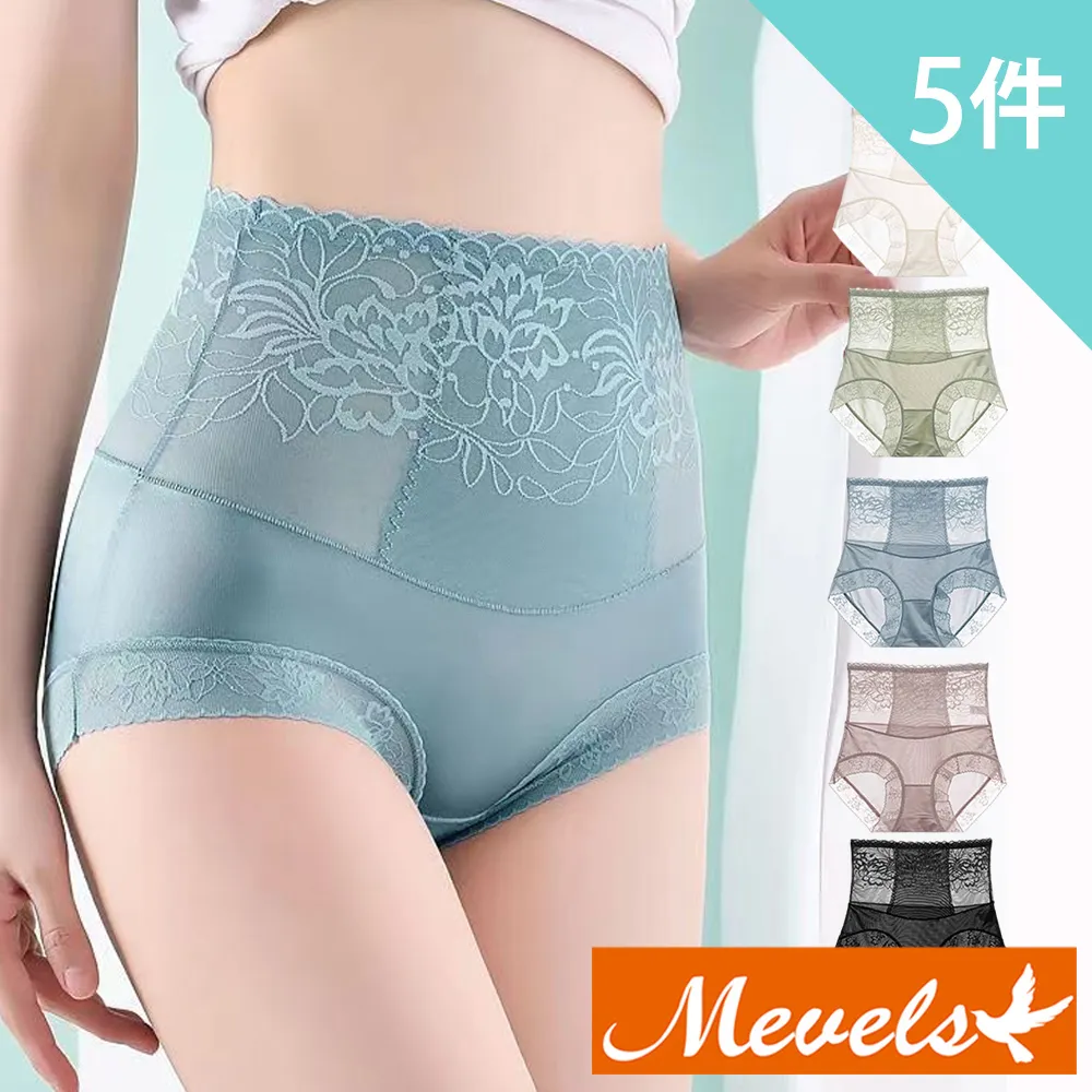 【Mevels 瑪薇絲】5件組 氣質蕾絲無痕無鋼圈內衣/舒適/貼身/女內衣(5色L/XL/2XL/3XL) 歷史價格詳細信息