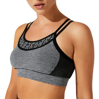 Asics Sports Bra Women's Medium Colorful Athletic Racerback V-Neck Top 歷史價格詳細信息