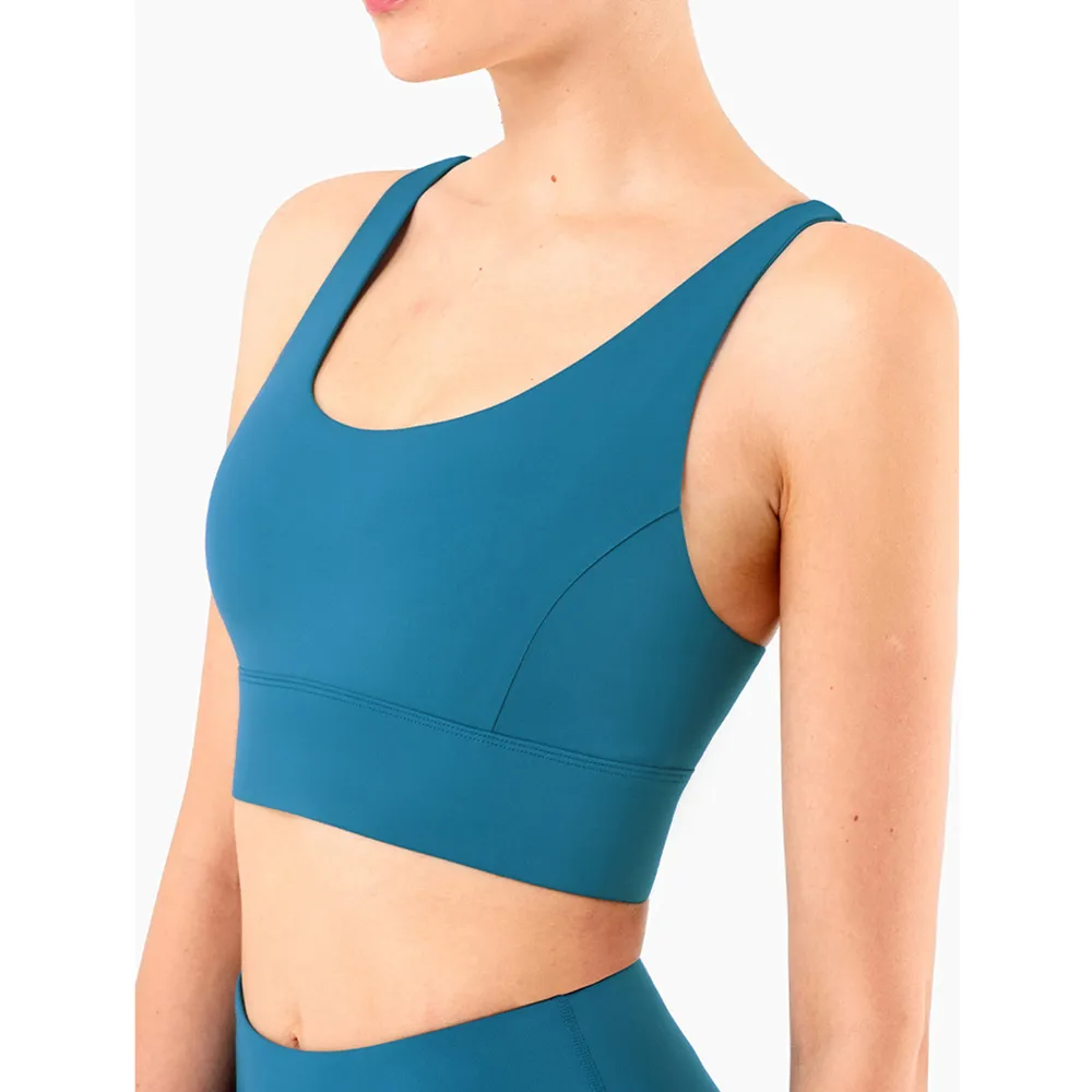 【OLRUN】健身跑步瑜珈運動內衣 彈力雙織美背防震 卡其色 歷史價格詳細信息