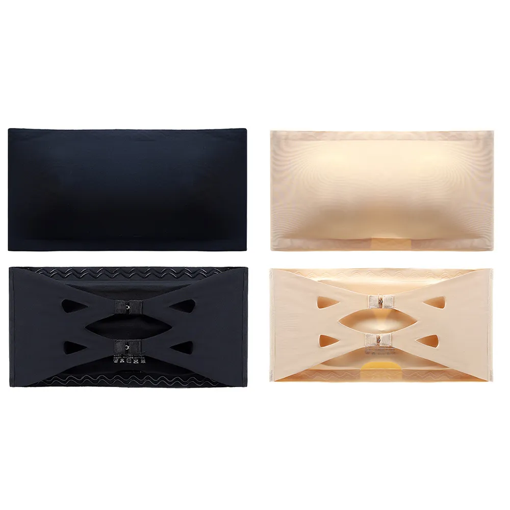 【CS22】無肩帶無鋼圈冰絲平口內衣S-XL(2件/入) 歷史價格詳細信息