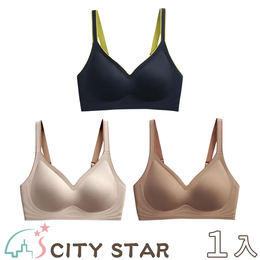 【CITY STAR】果凍乳膠撞色無鋼圈內衣S-2XL(3件/入) 歷史價格詳細信息