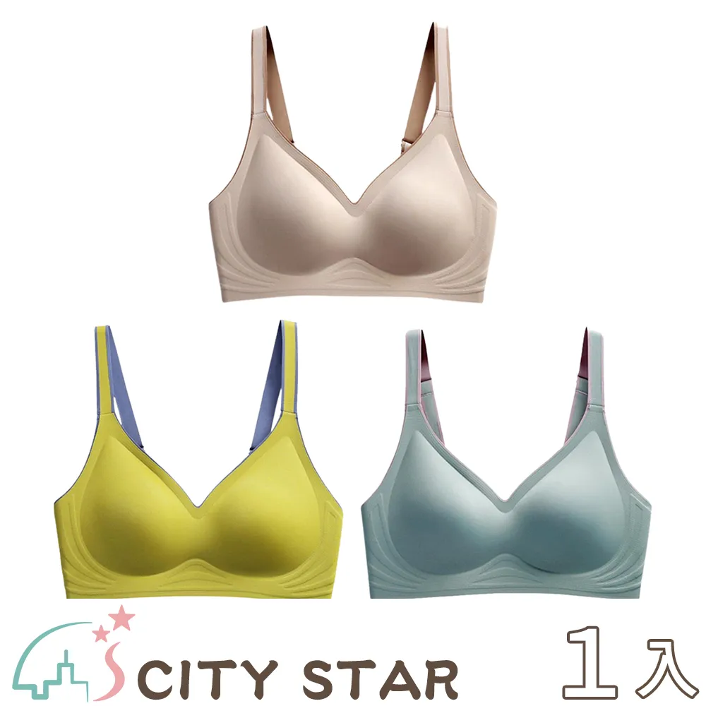 【CITY STAR】果凍乳膠撞色無鋼圈內衣S-2XL(3件/入) 歷史價格詳細信息