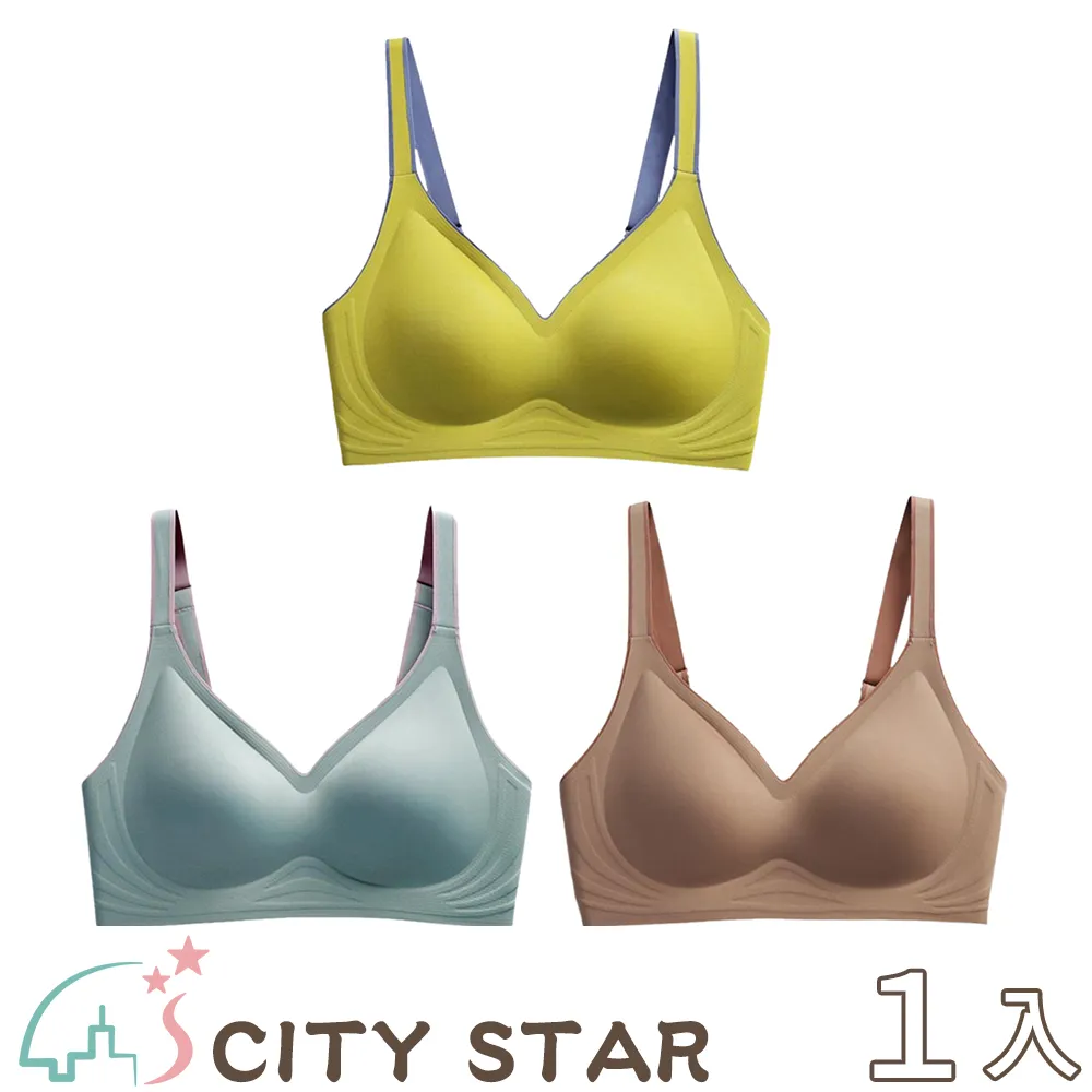 【CITY STAR】果凍乳膠撞色無鋼圈內衣S-2XL(3件/入) 歷史價格詳細信息
